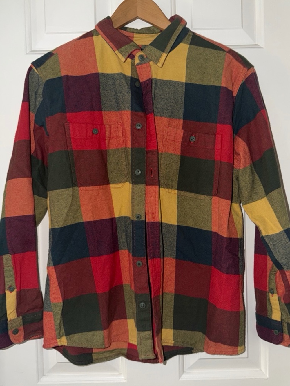 Kids' Multi-Color Plaid Button-Down Shirt - Casual Long Sleeve